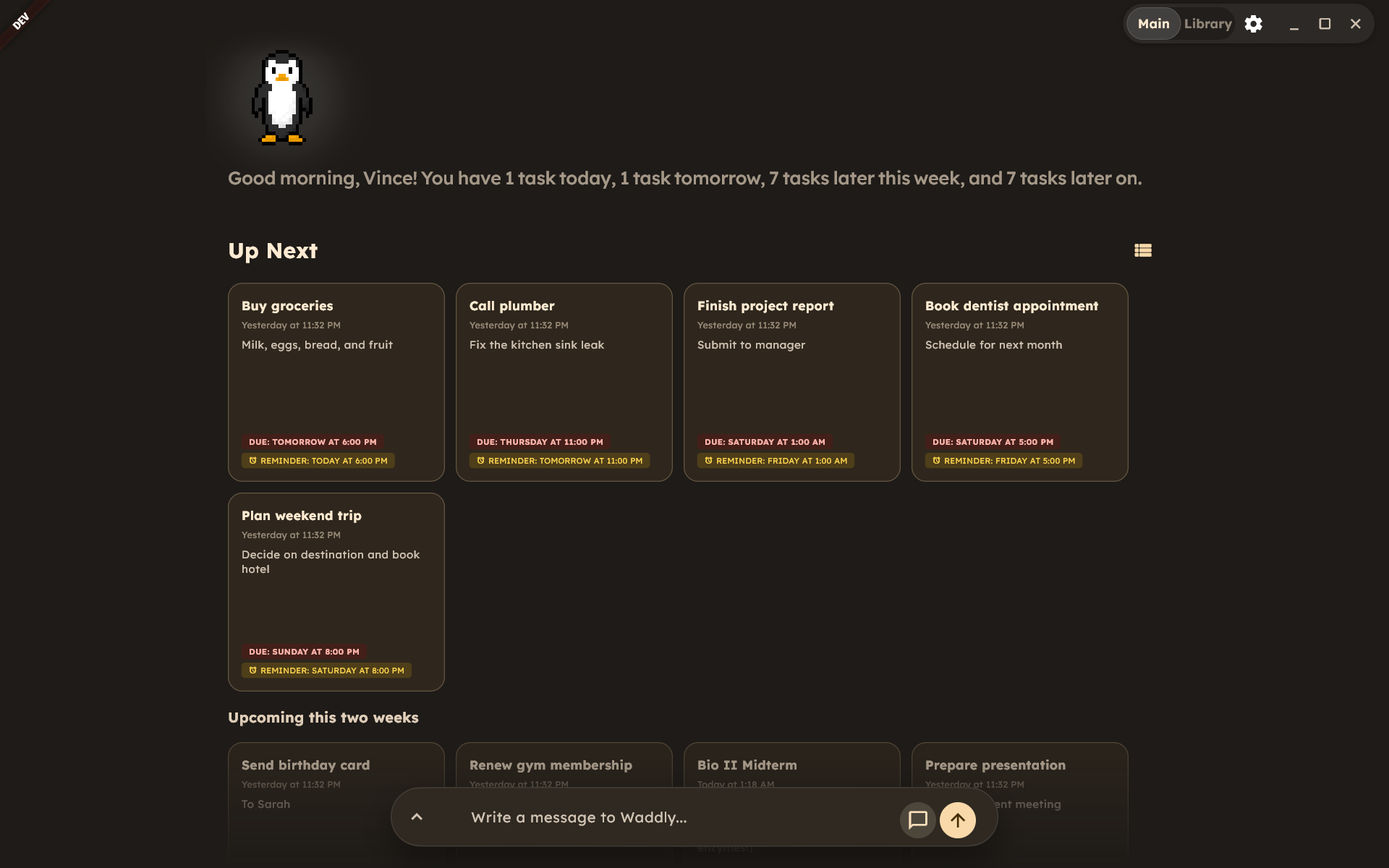 Desktop App Screen 1